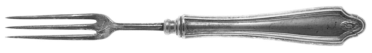 Georgian (Silverplate, 1912) Individual Solid Fruit Fork by Oneida Silver-1