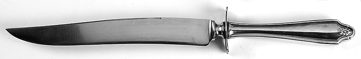 Georgian (Silverplate, 1912) Large Stainless Blade Roast Carving Knife by Oneida Silver-1