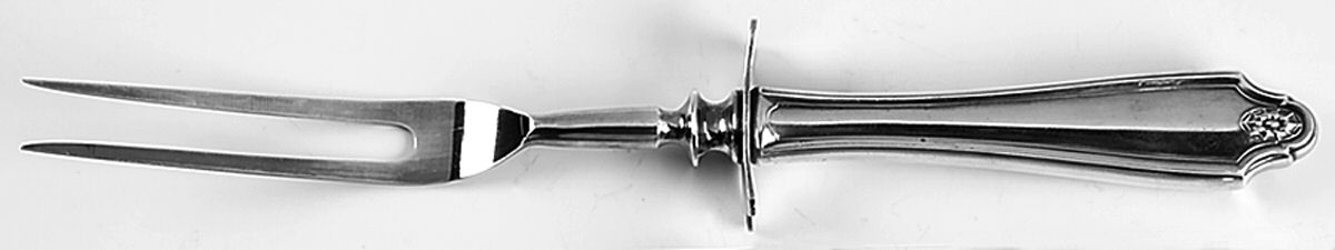 Georgian (Silverplate, 1912) Large Stainless-Prong Roast Carving Fork by Oneida Silver-1