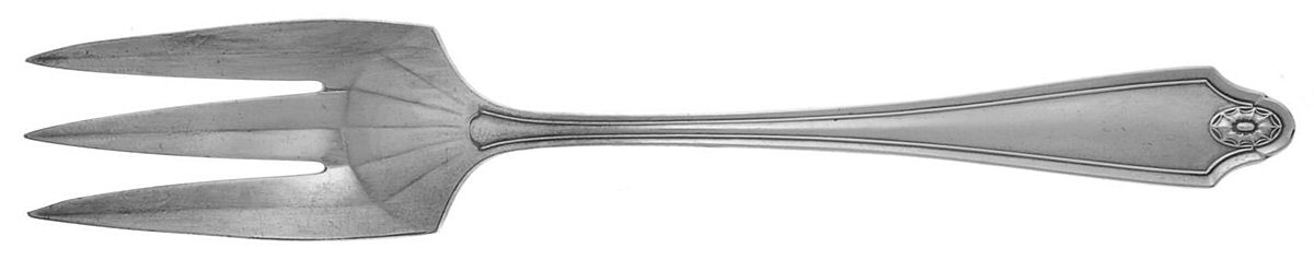 Georgian (Silverplate, 1912) Medium Solid Cold Meat Serving Fork by Oneida Silver-1