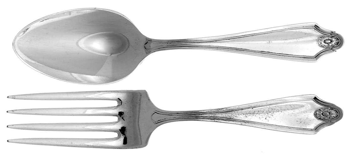 Georgian (Silverplate, 1912) 2 Pc Baby Set (BF, BS) by Oneida Silver-1