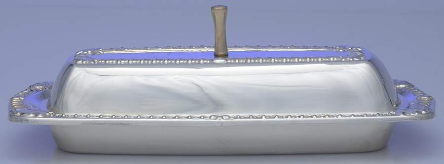 Georgian (Silverplate, Hollowware) 1/4 Pound Covered Butter Dish by Oneida Silver-1