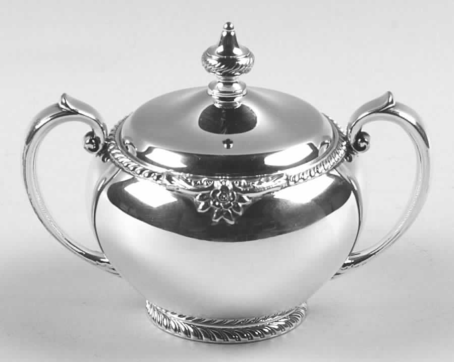 Georgian (Silverplate, Hollowware) Plated Mini Sugar Bowl by Oneida Silver-1