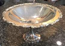 Georgian Scroll (Silverplate, Hollowware) Round Compote (Height X Width) by Oneida Silver-1