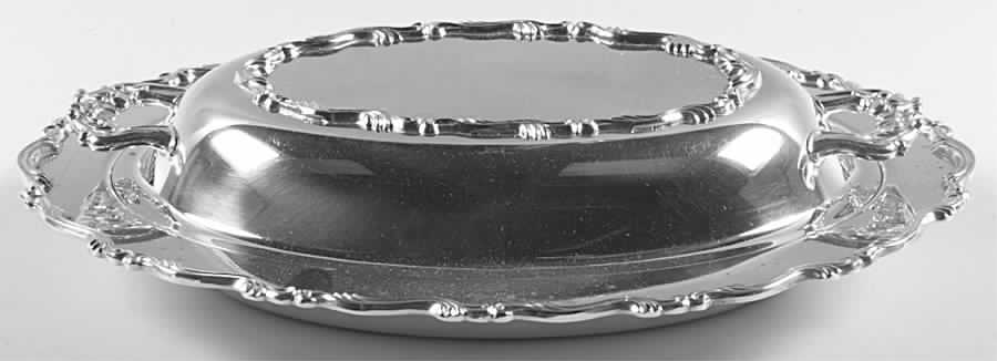 Georgian Scroll (Silverplate, Hollowware) Double Vegetable Bowl by Oneida Silver-1