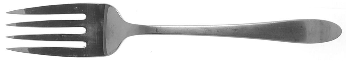 Glen Cove (Stainless) Medium Solid Cold Meat Serving Fork by Oneida Silver-1