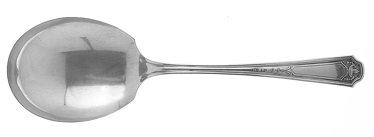 Glendale (Silverplate, 1930) Solid Smooth Casserole Spoon by Oneida Silver-1