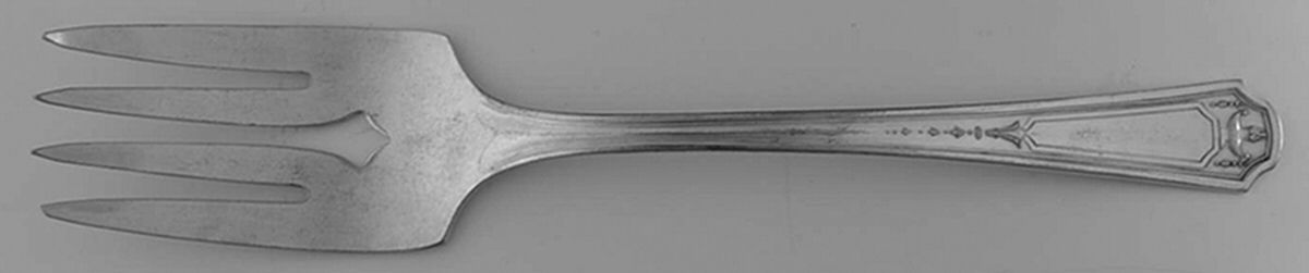 Glendale (Silverplate, 1930) Medium Solid Cold Meat Serving Fork by Oneida Silver-1
