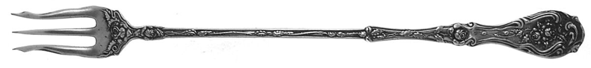 Glenrose (Silverplate, 1908) Long Handle Pickle/Olive Fork by Oneida Silver-1