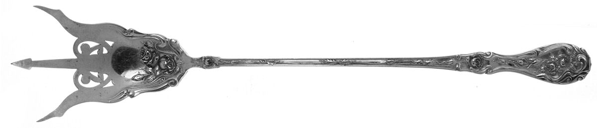 Glenrose (Silverplate, 1908) Large Lettuce Serving Fork by Oneida Silver-1