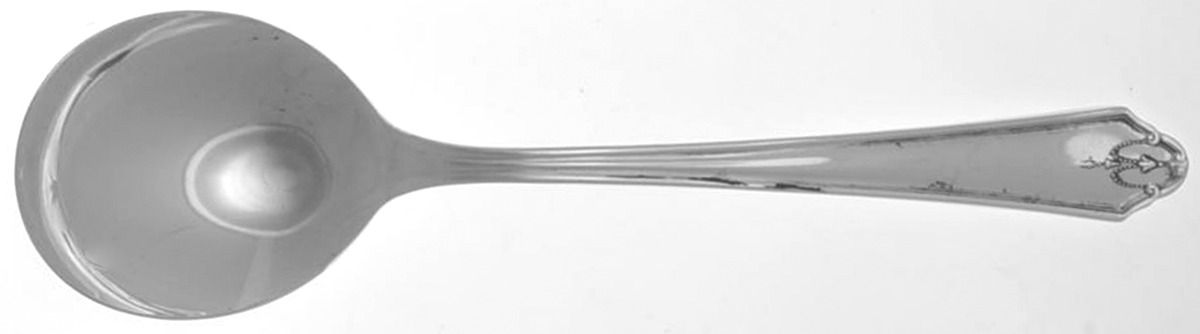 Gloria-El Royale (Silverplate, 1930) Round Bowl Soup Spoon (Gumbo) by Oneida Silver-1