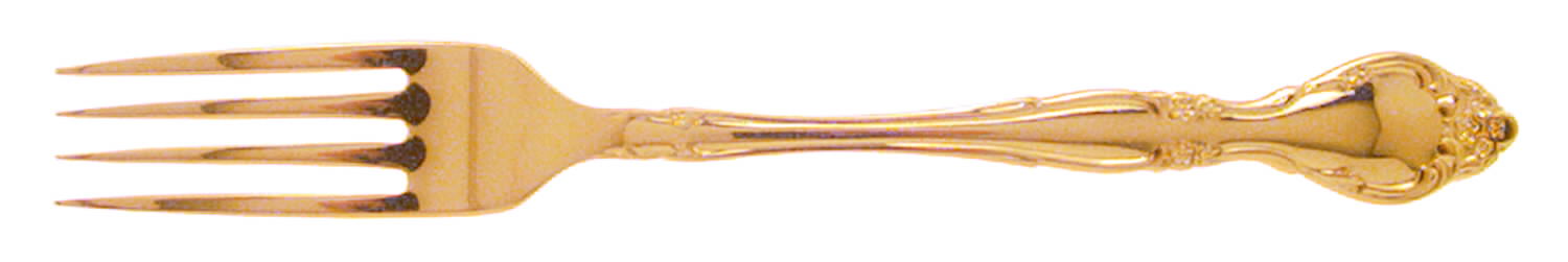 Golden Affection (Gold Electroplate) Fork by Oneida Silver-1