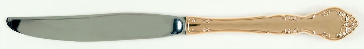 Golden Affection (Gold Electroplate) Modern Hollow Knife by Oneida Silver-1