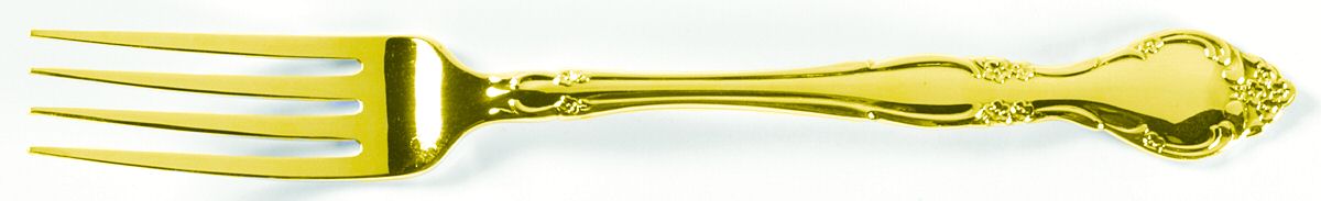 Golden Affection (Gold Electroplate) Fork by Oneida Silver-1