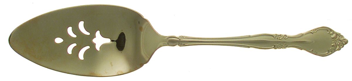 Golden Affection (Gold Electroplate) Solid Pierced Pie Server by Oneida Silver-1