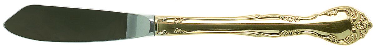 Golden Affection (Gold Electroplate) Hollow Handle Master Butter Knife by Oneida Silver-1