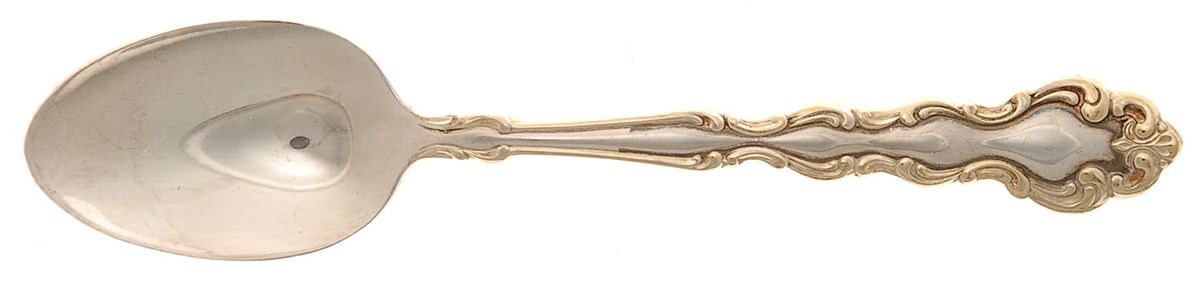 Gold Accent Modern Baroque (Silverplate) Teaspoon by Oneida Silver-1