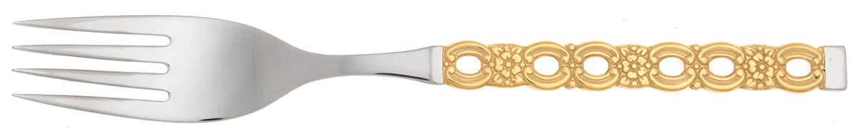 Golden Applique (Stainless) Fork by Oneida Silver-1
