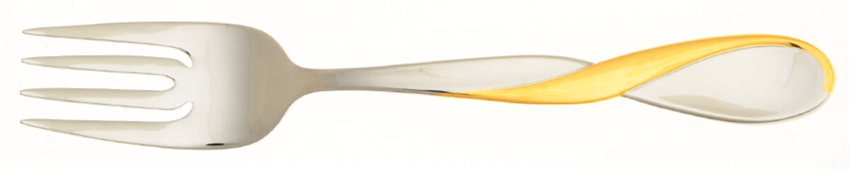 Golden Aquarius (Stainless, Gold Accent) Individual Solid Fish Knife by Oneida Silver-1