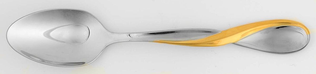 Golden Aquarius (Stainless, Gold Accent) Demitasse Spoon by Oneida Silver-1