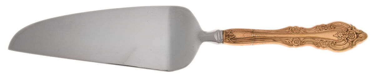 Golden Artistry (Gold Electroplate) Pie and Cake Server with Stainless Blade HC by Oneida Silver-1