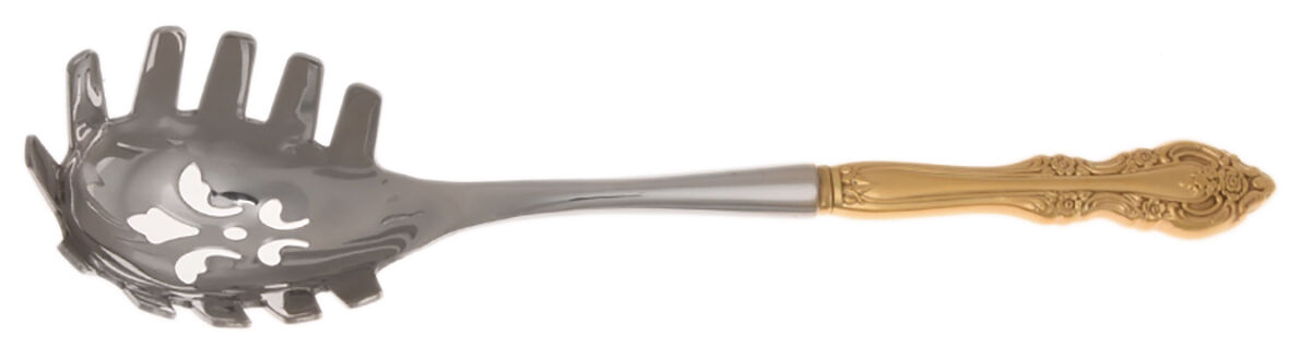 Golden Artistry (Gold Electroplate) Pasta Server with Stainless Bowl HC by Oneida Silver-1