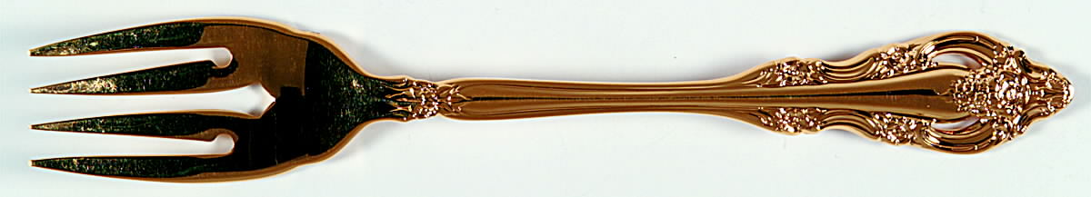 Golden Artistry (Gold Electroplate) Individual Salad Fork by Oneida Silver-1