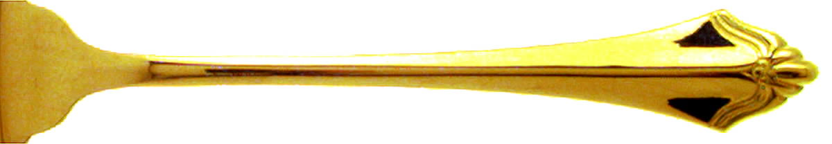 Golden Belcourt (Gold Electroplate) Individual Salad Fork by Oneida Silver-1