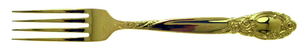 Golden Ballad-Country Lane (Gold Electroplate) Fork by Oneida Silver-1