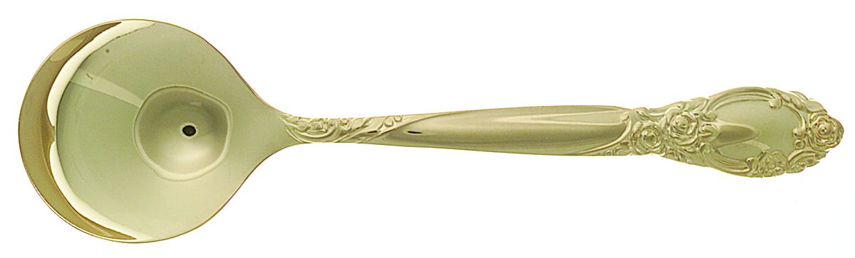Golden Ballad-Country Lane (Gold Electroplate) Sugar Spoon by Oneida Silver-1