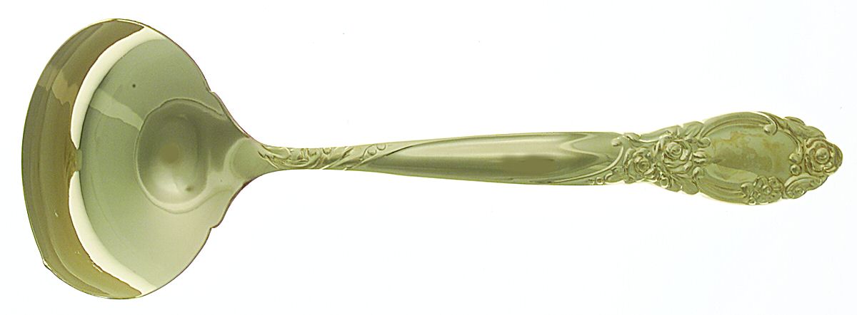 Golden Ballad-Country Lane (Gold Electroplate) Solid Gravy Ladle by Oneida Silver-1