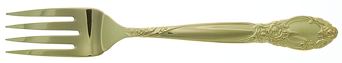 Golden Ballad-Country Lane (Gold Electroplate) Individual Salad Fork by Oneida Silver-1