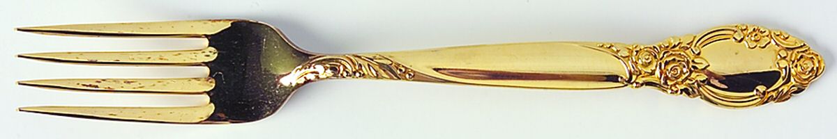 Golden Ballad-Country Lane (Gold Electroplate) Fork by Oneida Silver-1