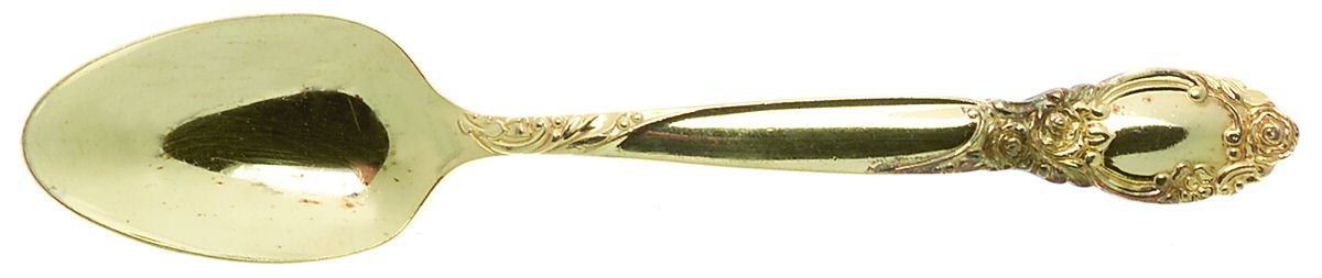Golden Ballad-Country Lane (Gold Electroplate) Teaspoon by Oneida Silver-1
