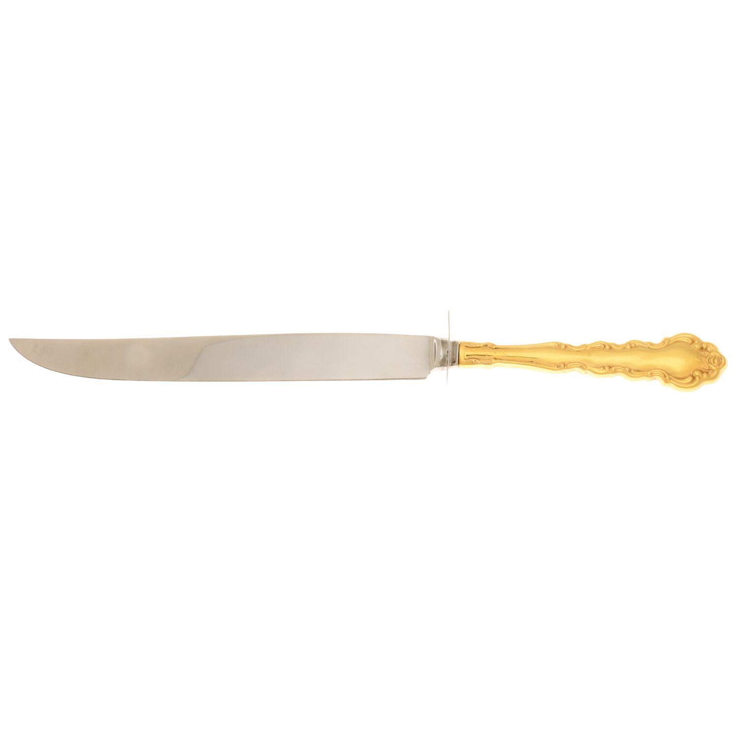 Gold Beethoven (Gold Electroplate) Carving Knife Small with Stainless Blade HC by Oneida Silver-1