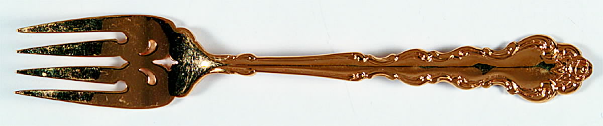 Gold Beethoven (Gold Electroplate) Individual Salad Fork by Oneida Silver-1