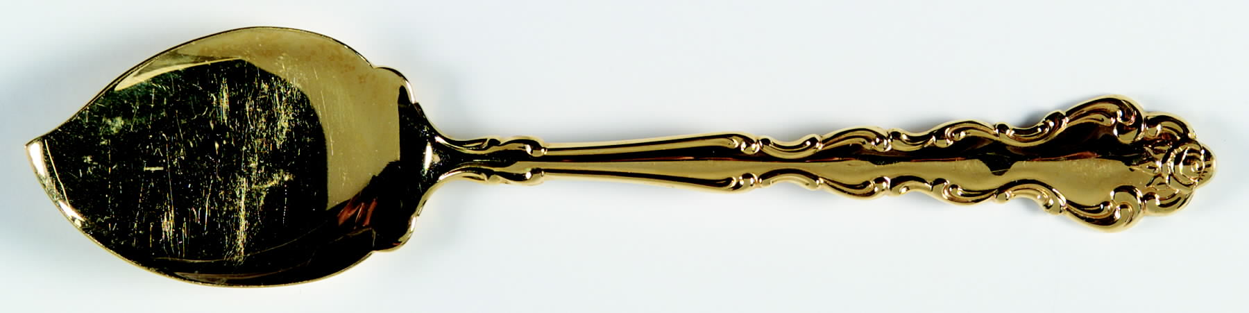 Gold Beethoven (Gold Electroplate) Large Solid Jelly Server by Oneida Silver-1