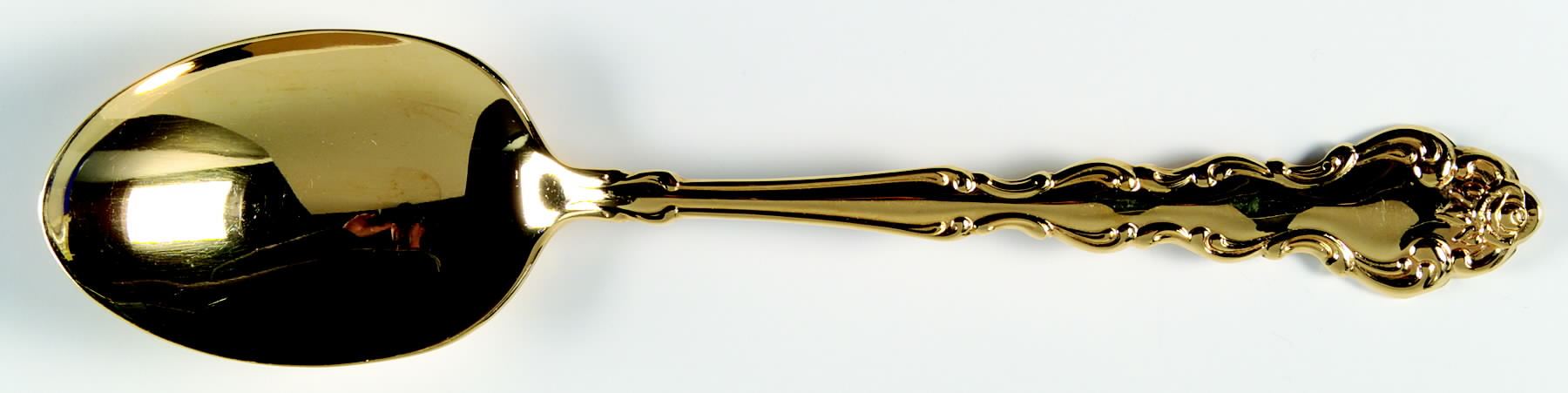 Gold Beethoven (Gold Electroplate) Tablespoon (Serving Spoon) by Oneida Silver-1