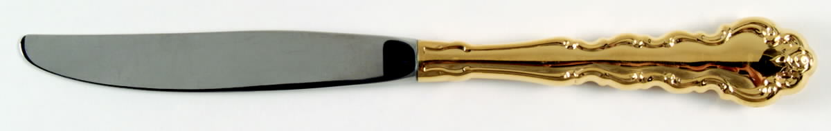 Gold Beethoven (Gold Electroplate) Modern Hollow Knife by Oneida Silver-1