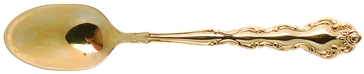 Gold Beethoven (Gold Electroplate) Demitasse Spoon by Oneida Silver-1
