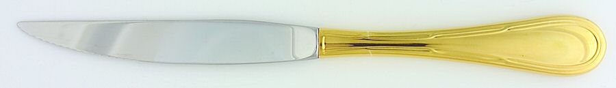 Golden Becket (Gold Electroplate) Individual Steak Knife Hollow Handle by Oneida Silver-1