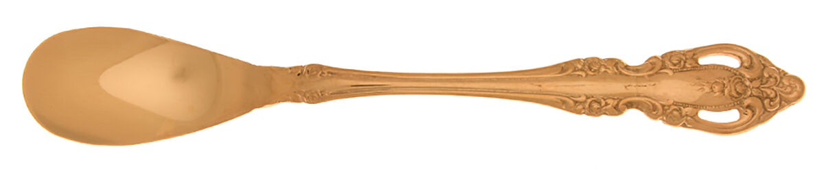 Golden Brahms (Gold Electroplate) Horseradish Serving Spoon HC by Oneida Silver-1