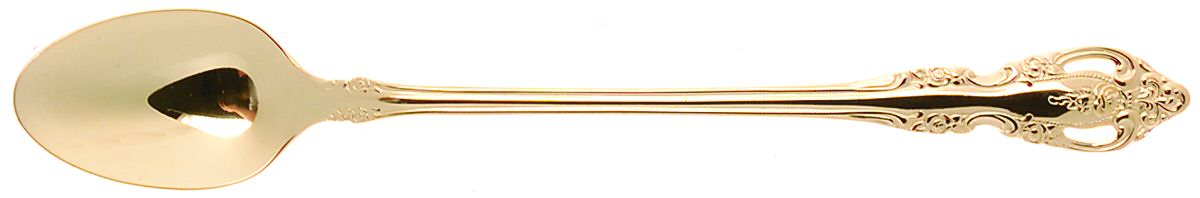 Golden Brahms (Gold Electroplate) Iced Tea Spoon by Oneida Silver-1