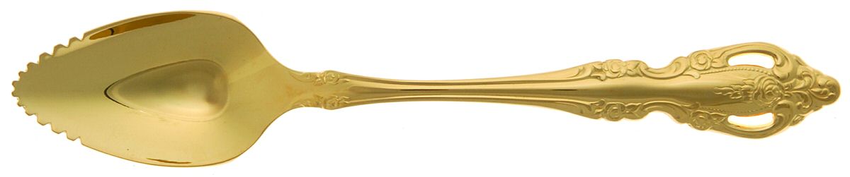 Golden Brahms (Gold Electroplate) Fruit/Orange Spoon by Oneida Silver-1