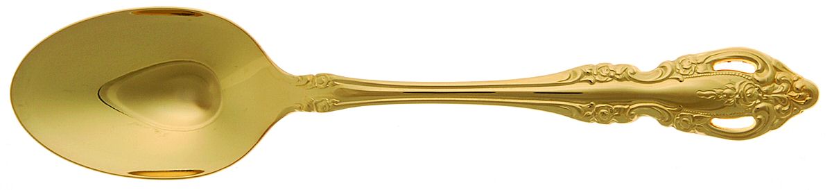 Golden Brahms (Gold Electroplate) Place/Oval Soup Spoon by Oneida Silver-1