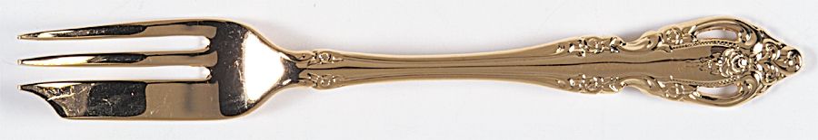 Golden Brahms (Gold Electroplate) Pastry Fork by Oneida Silver-1