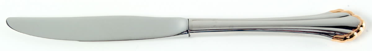 Golden Clarette (Stainless, Gold Accent) Modern Hollow Knife by Oneida Silver-1