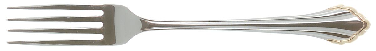Golden Clarette (Stainless, Gold Accent) Fork by Oneida Silver-1