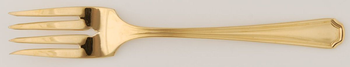 Golden Clairhill (Gold Electroplateate) Individual Salad Fork by Oneida Silver-1