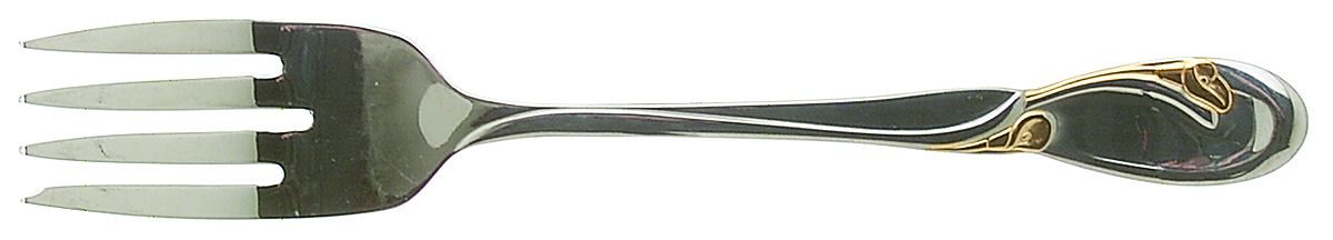 Golden Calla Lily (Stainless, Gold Accent) Individual Salad Fork by Oneida Silver-1